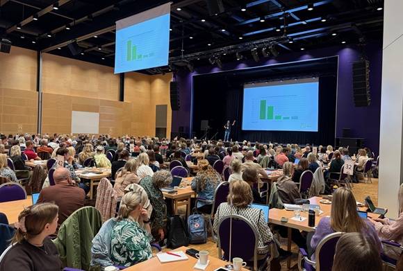 Plenumsbilde fra Innlandets skolekonferanse. Foto: Per Eriksson, INN